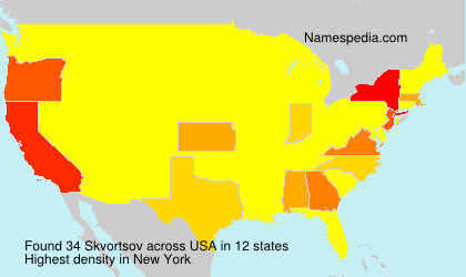 Surname Skvortsov in USA Surname Skvortsov in USA