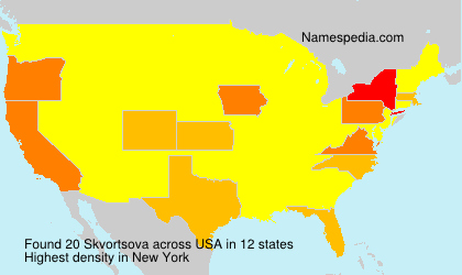 Surname Skvortsova in USA Surname Skvortsova in USA