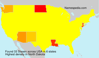 Surname Slaaen in USA Surname Slaaen in USA