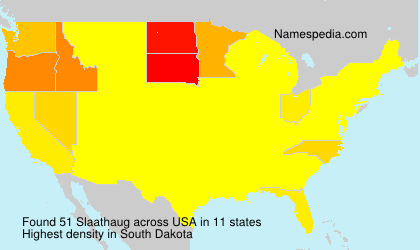 Surname Slaathaug in USA Surname Slaathaug in USA