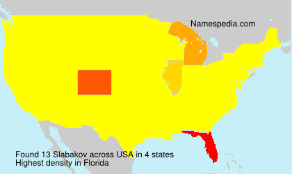 Surname Slabakov in USA Surname Slabakov in USA
