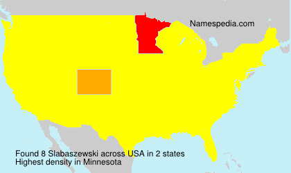 Surname Slabaszewski in USA Surname Slabaszewski in USA