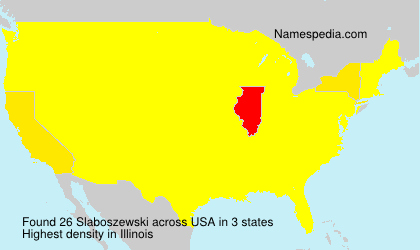 Surname Slaboszewski in USA Surname Slaboszewski in USA
