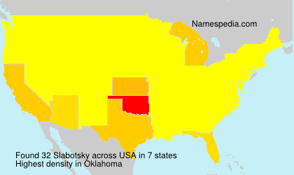 Surname Slabotsky in USA Surname Slabotsky in USA