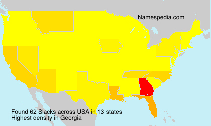 Surname Slacks in USA Surname Slacks in USA