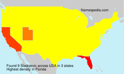 Surname Sladojevic in USA Surname Sladojevic in USA