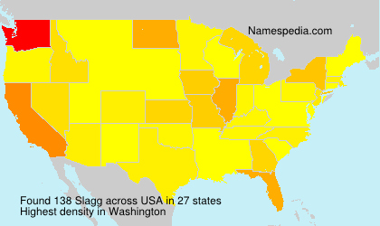 Surname Slagg in USA Surname Slagg in USA