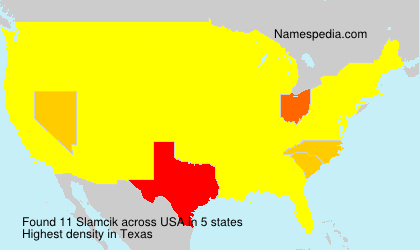 Surname Slamcik in USA Surname Slamcik in USA