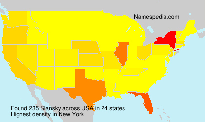 Surname Slansky in USA Surname Slansky in USA