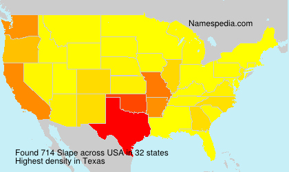 Surname Slape in USA Surname Slape in USA