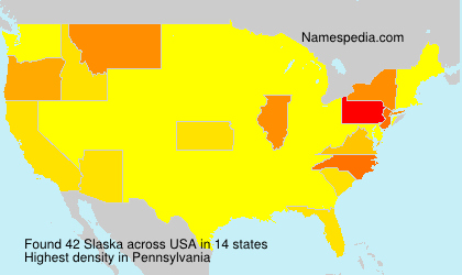 Surname Slaska in USA Surname Slaska in USA
