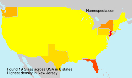 Surname Slass in USA Surname Slass in USA