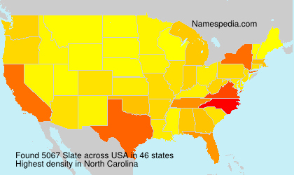 Surname Slate in USA Surname Slate in USA