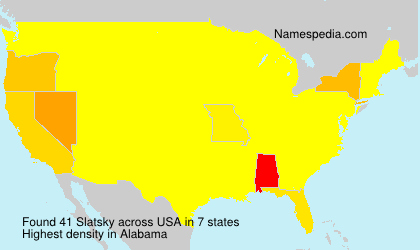 Surname Slatsky in USA Surname Slatsky in USA