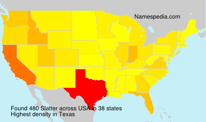 Surname Slatter in USA Surname Slatter in USA