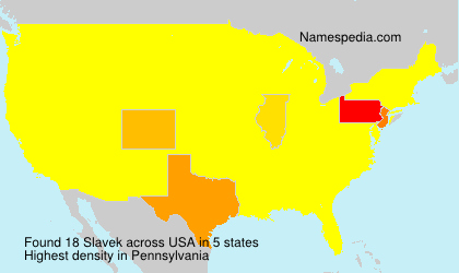 Surname Slavek in USA Surname Slavek in USA