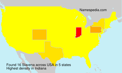 Surname Slavena in USA Surname Slavena in USA