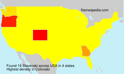 Surname Slavenski in USA Surname Slavenski in USA