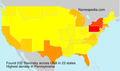 Surname Slavinsky in USA Surname Slavinsky in USA