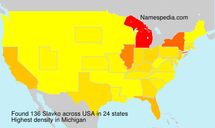 Surname Slavko in USA Surname Slavko in USA