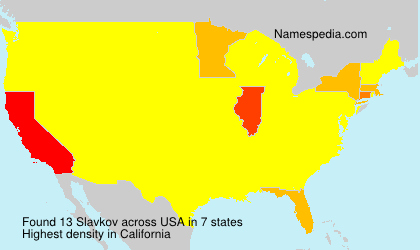 Surname Slavkov in USA Surname Slavkov in USA