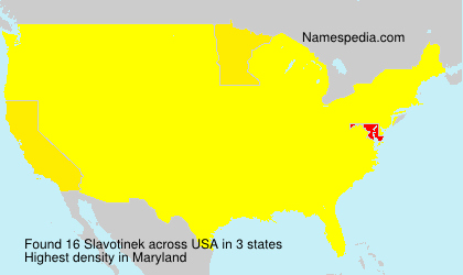 Surname Slavotinek in USA Surname Slavotinek in USA