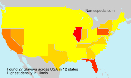 Surname Slavova in USA Surname Slavova in USA