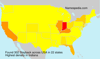 Surname Slayback in USA Surname Slayback in USA