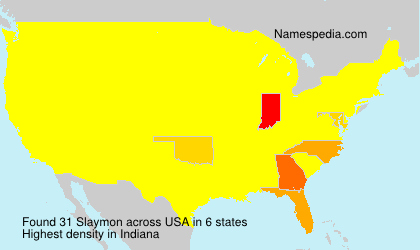 Surname Slaymon in USA Surname Slaymon in USA