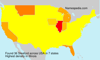 Surname Sleaford in USA Surname Sleaford in USA