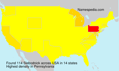Surname Slebodnick in USA Surname Slebodnick in USA