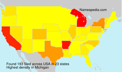 Surname Sled in USA Surname Sled in USA
