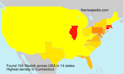 Surname Sledzik in USA Surname Sledzik in USA