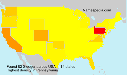 Surname Sleeger in USA Surname Sleeger in USA