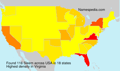Surname Sleem in USA Surname Sleem in USA