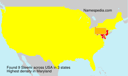 Surname Sleemi in USA Surname Sleemi in USA