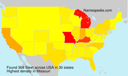 Surname Sleet in USA Surname Sleet in USA