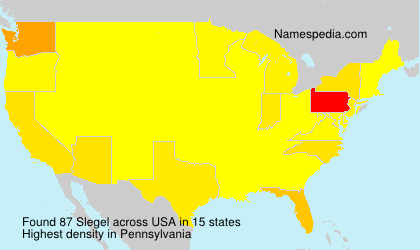 Surname Slegel in USA Surname Slegel in USA