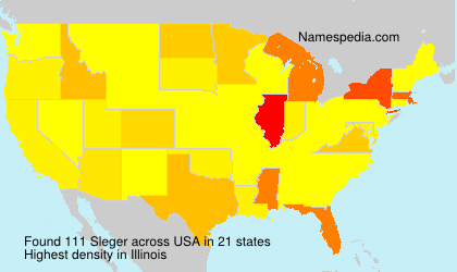Surname Sleger in USA Surname Sleger in USA
