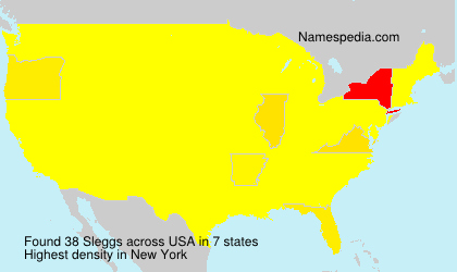 Surname Sleggs in USA Surname Sleggs in USA