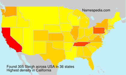 Surname Sleigh in USA Surname Sleigh in USA