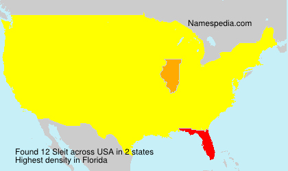 Surname Sleit in USA Surname Sleit in USA