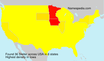Surname Sleiter in USA Surname Sleiter in USA