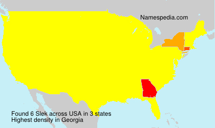 Surname Slek in USA Surname Slek in USA