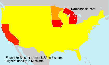 Surname Slessor in USA Surname Slessor in USA