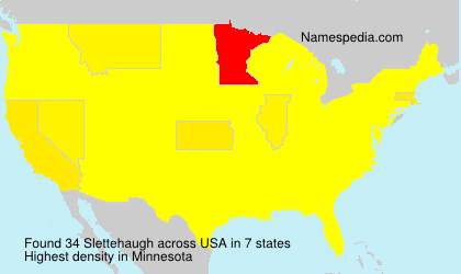 Surname Slettehaugh in USA Surname Slettehaugh in USA