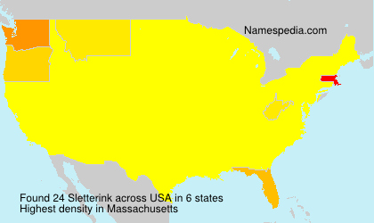 Surname Sletterink in USA Surname Sletterink in USA