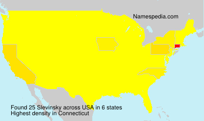 Surname Slevinsky in USA