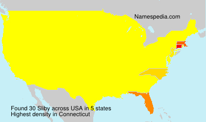 Surname Sliby in USA Surname Sliby in USA