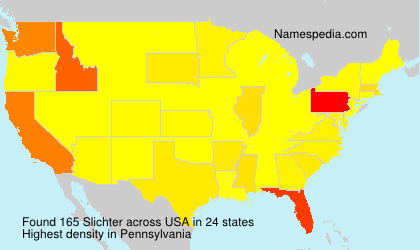 Surname Slichter in USA Surname Slichter in USA